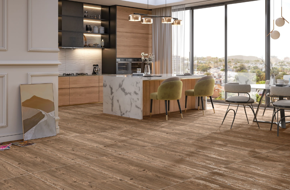 Gạch vân gỗ – Giải pháp thông minh thay thế gỗ tự nhiên cho không gian hiện đại