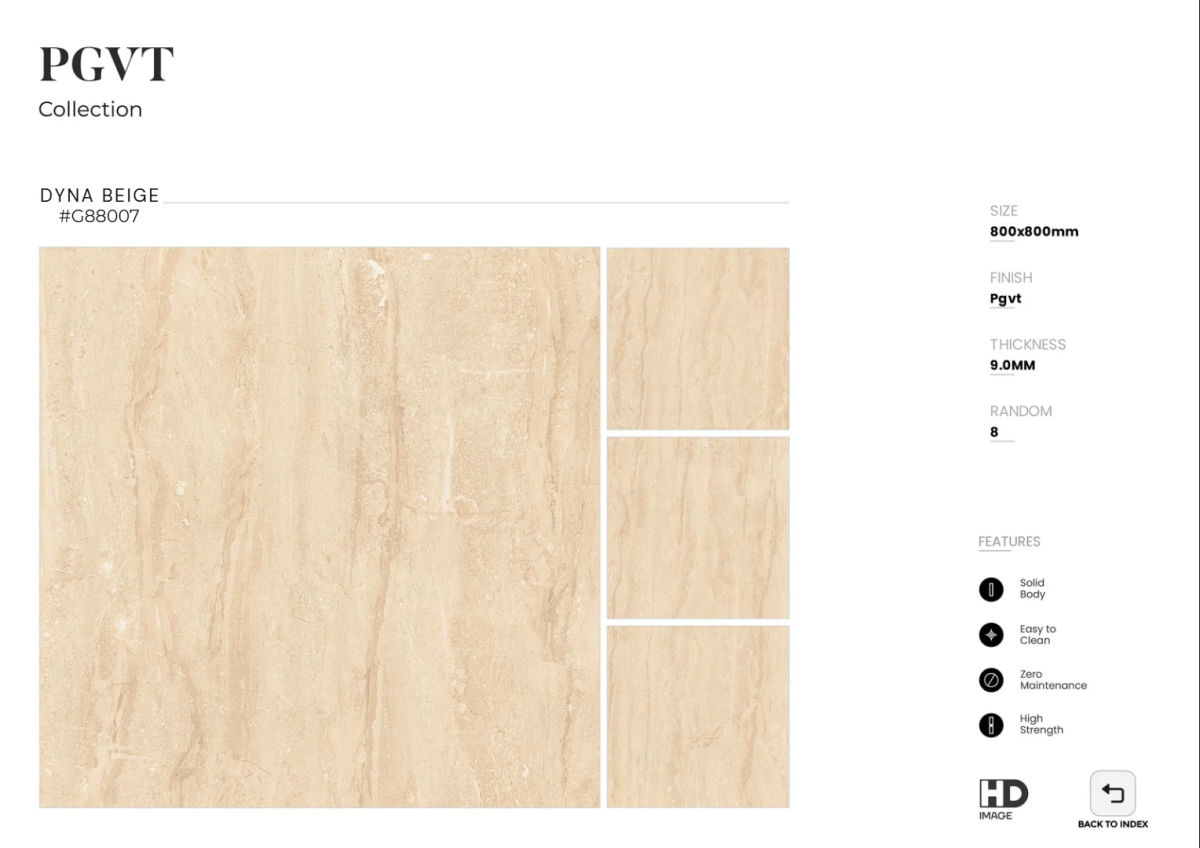 FTILES 800X800 DYNA BEIGE G88007