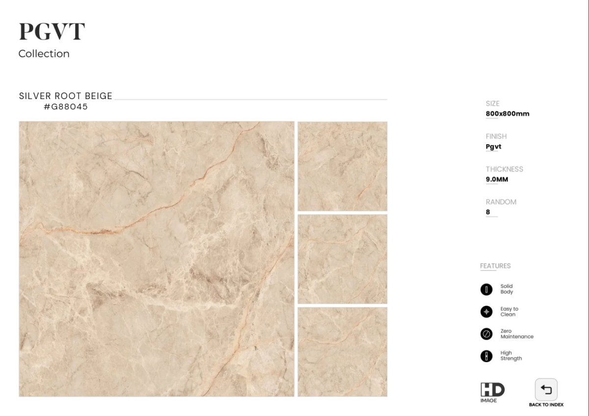 FTILES 800X800 SILVER ROOT BEIGE G88045